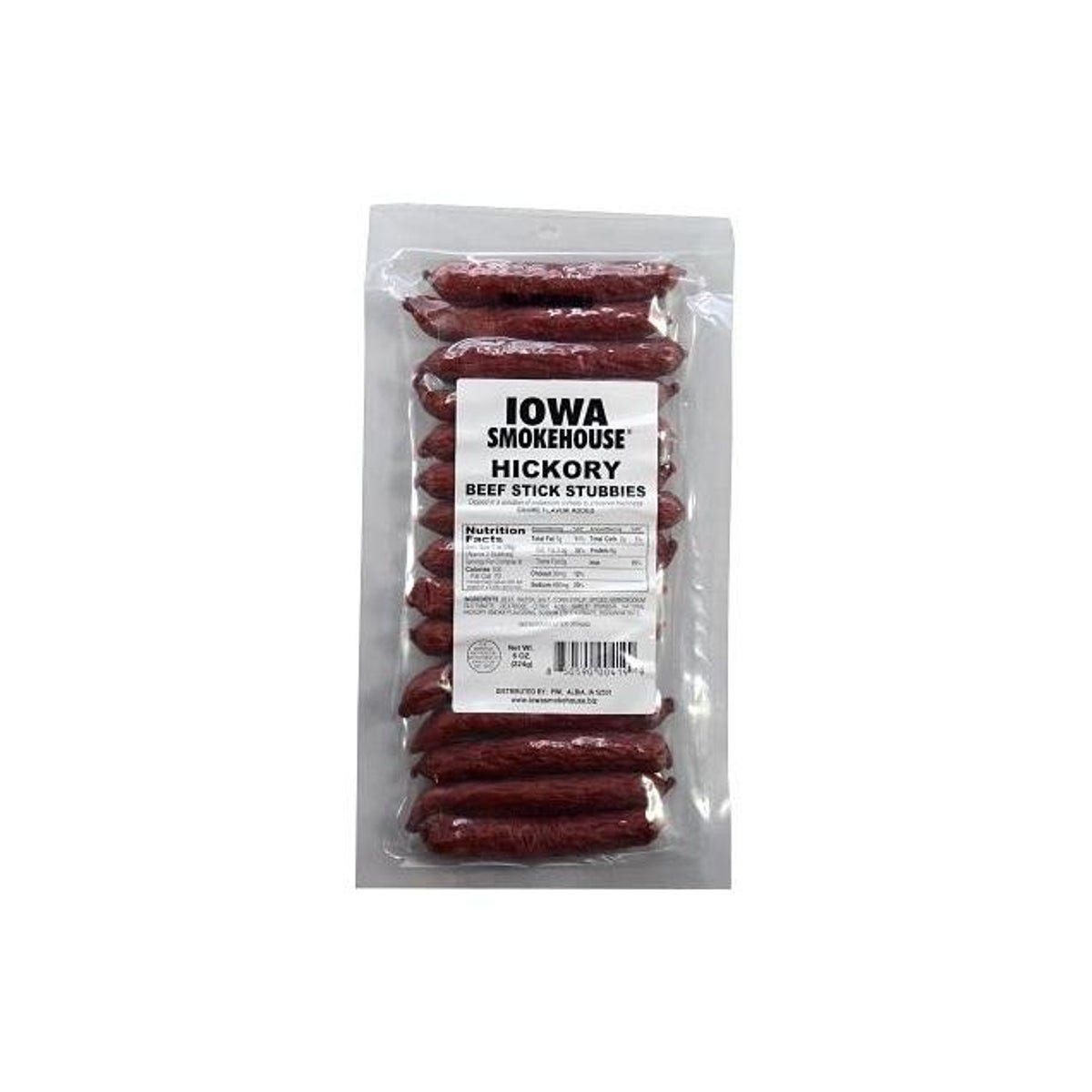 Iowa Smokehouse 8 Oz. Hickory Beef Stick Stubbies