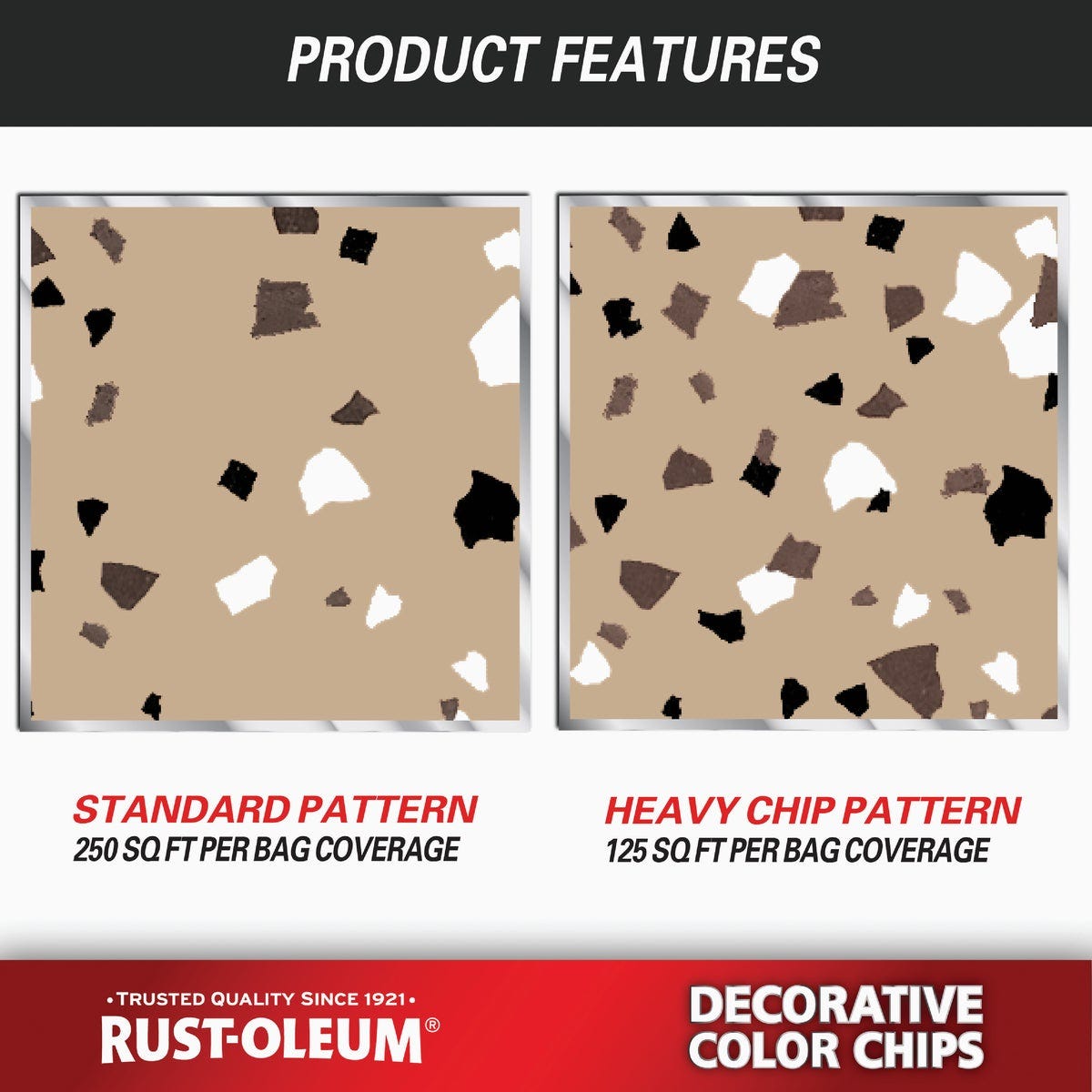 Rust-Oleum Color Chip Concrete Coating, 1 Lb., Tan - photo 6