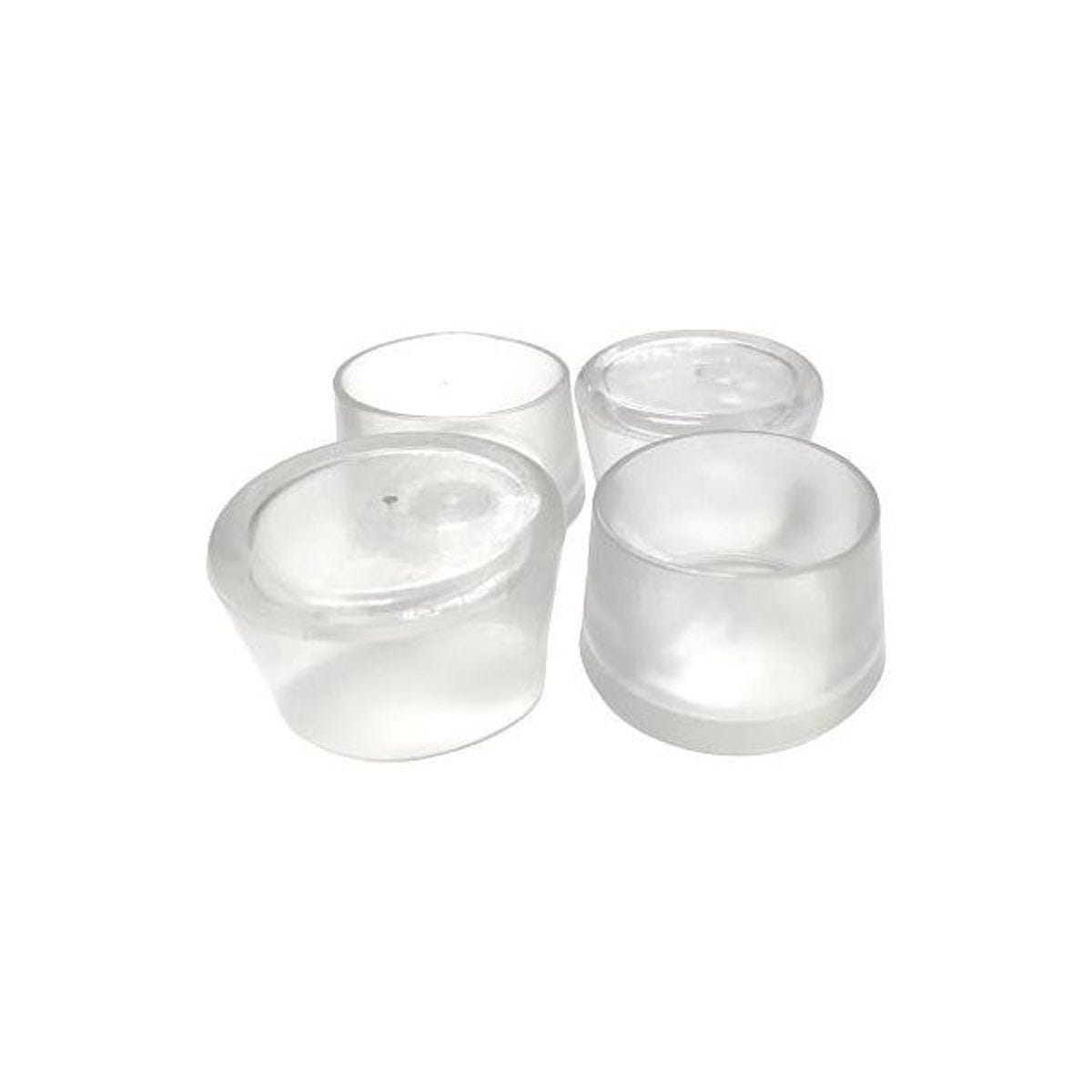 Shepherd 1-1/2In. Clear Thermoplastic Elastomer Leg Tips (4-Pack) Shepherd 1-1/2In. Clear Thermoplastic Elastomer Leg Tips (4-Pack)