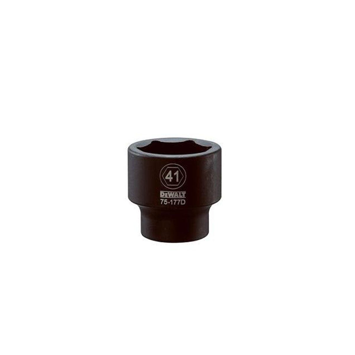 DEWALT 3/4 In. Drive 41mm 6-Point Shallow Metric Impact Socket