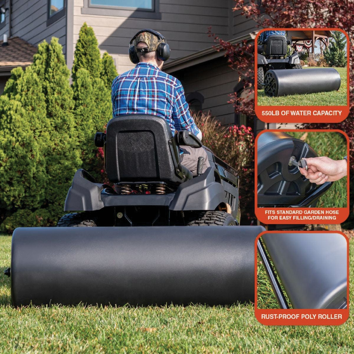 Agri-Fab 18 In. x 48 In. Poly Tow Roller - photo 7 Agri-Fab 18 In. x 48 In. Poly Tow Roller - photo 7