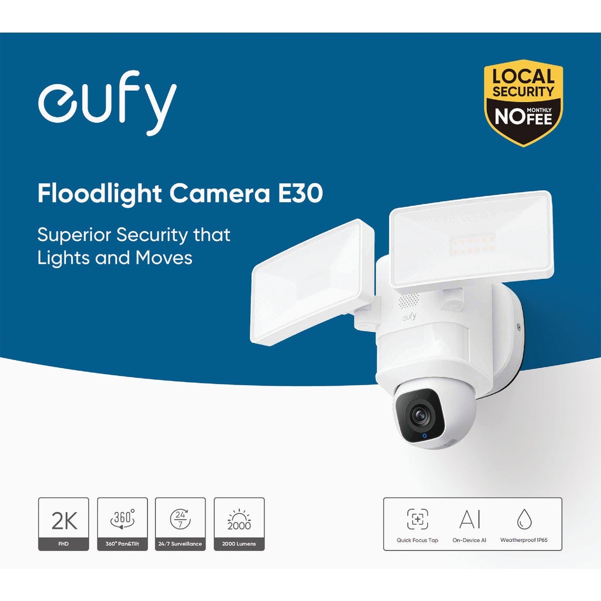 eufy E30 Outdoor Security Camera with Floodlight - photo 2 eufy E30 Outdoor Security Camera with Floodlight - photo 2