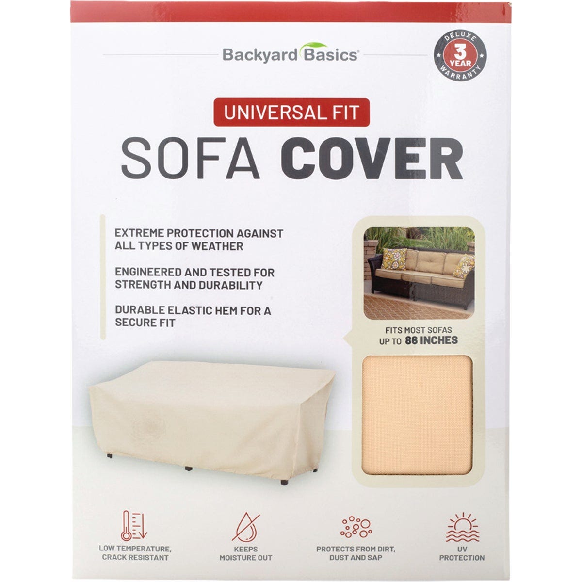Backyard Basics 86 In. Sofa Cover Backyard Basics 86 In. Sofa Cover