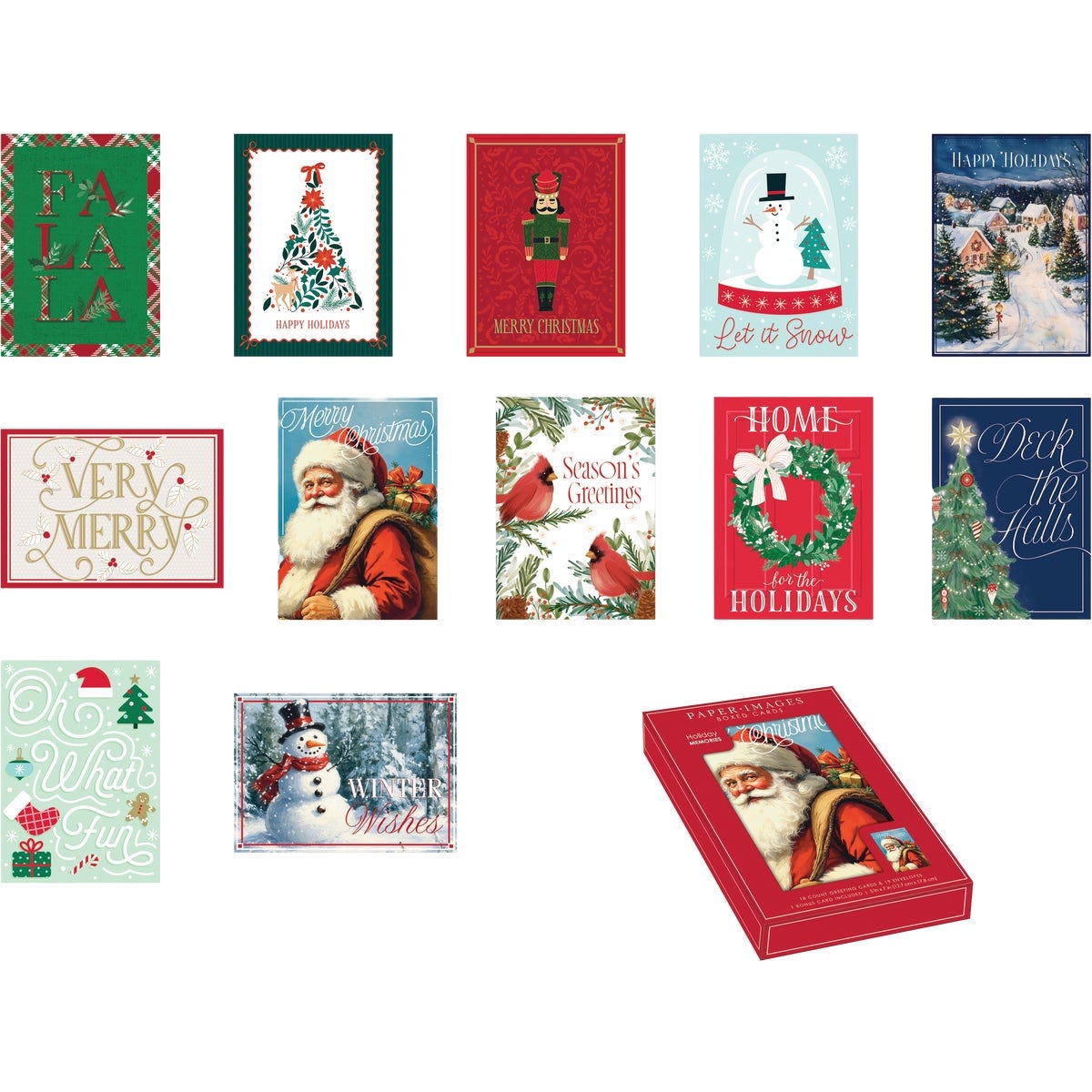 Paper Images 5 In. x 7 In. Boxed Christmas Cards (18-Pack) Paper Images 5 In. x 7 In. Boxed Christmas Cards (18-Pack)