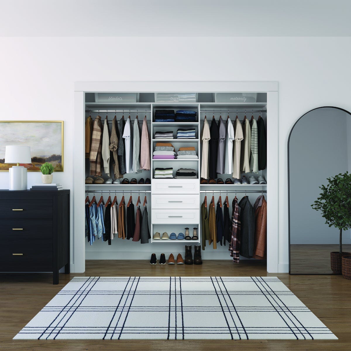 Easy Track Create Collection Wood Laminate 8 In. Drawer Kit (3-Pack ...
