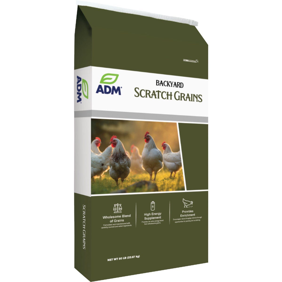 ADM Pen Pals 50 Lb. Scratch Grain Chicken Feed