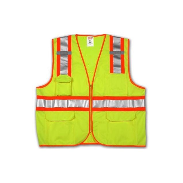 Tingley Job Sight L/XL Lime/Yellow Polyester Mesh Safety Vest Tingley Job Sight L/XL Lime/Yellow Polyester Mesh Safety Vest