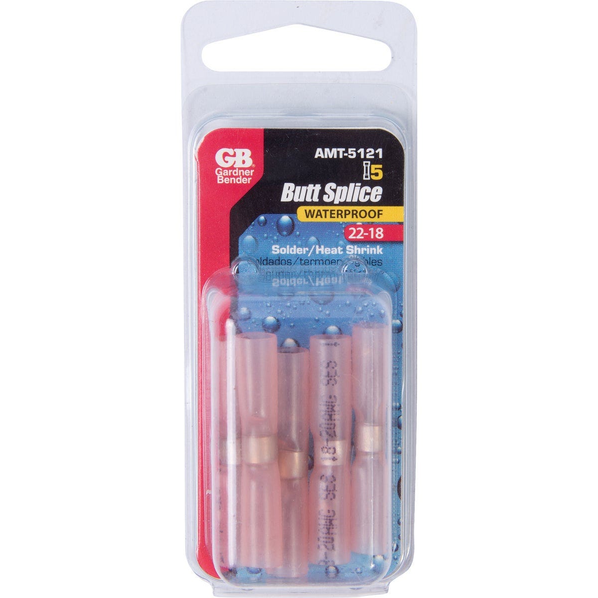 Gardner Bender 22-18 AWG Solder/Heat Shrink Butt Splice Connector (5-Pack) - photo 2 Gardner Bender 22-18 AWG Solder/Heat Shrink Butt Splice Connector (5-Pack) - photo 2
