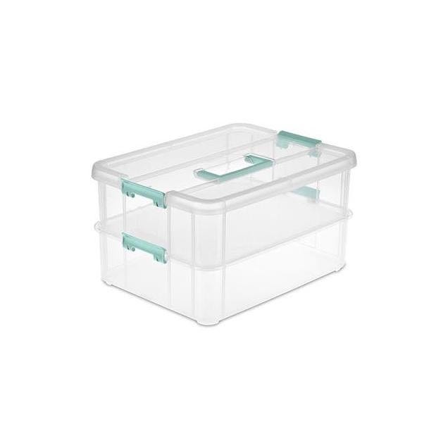 Sterilite Stack & Carry 2-Layer Handle Box Sterilite Stack & Carry 2-Layer Handle Box