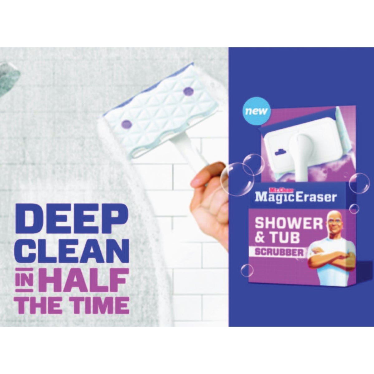 Mr. Clean Magic Eraser Shower & Tub Scrubber, Lemon Scent - photo 2 Mr. Clean Magic Eraser Shower & Tub Scrubber, Lemon Scent - photo 2