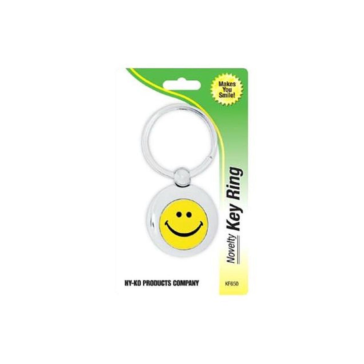 Hy-Ko Silver Smiley Face Key Chain