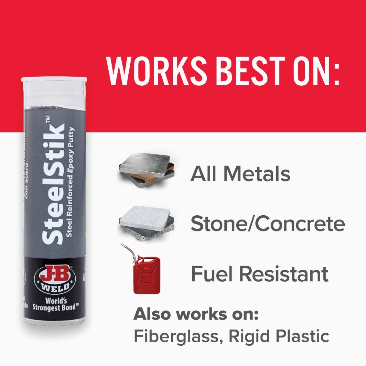 J-B Weld SteelStik 2 Oz. Gray Epoxy Putty - photo 4