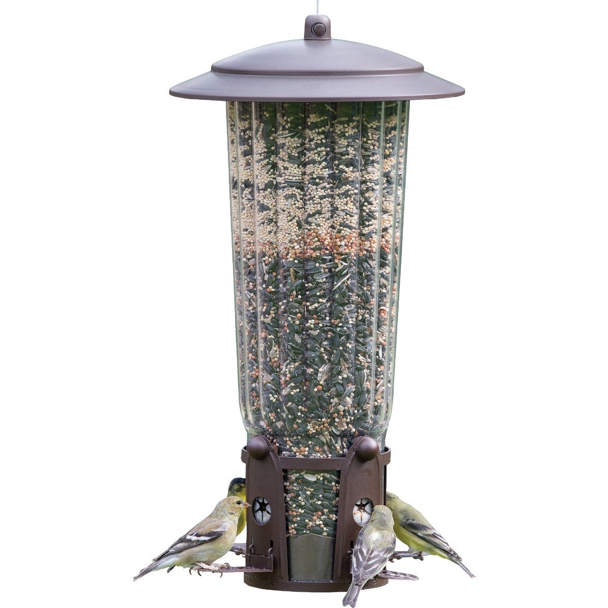 Perky-Pet Squirrel-Be-Gone Max Bird Feeder with Flexports, 4 Lb. Perky-Pet Squirrel-Be-Gone Max Bird Feeder with Flexports, 4 Lb.