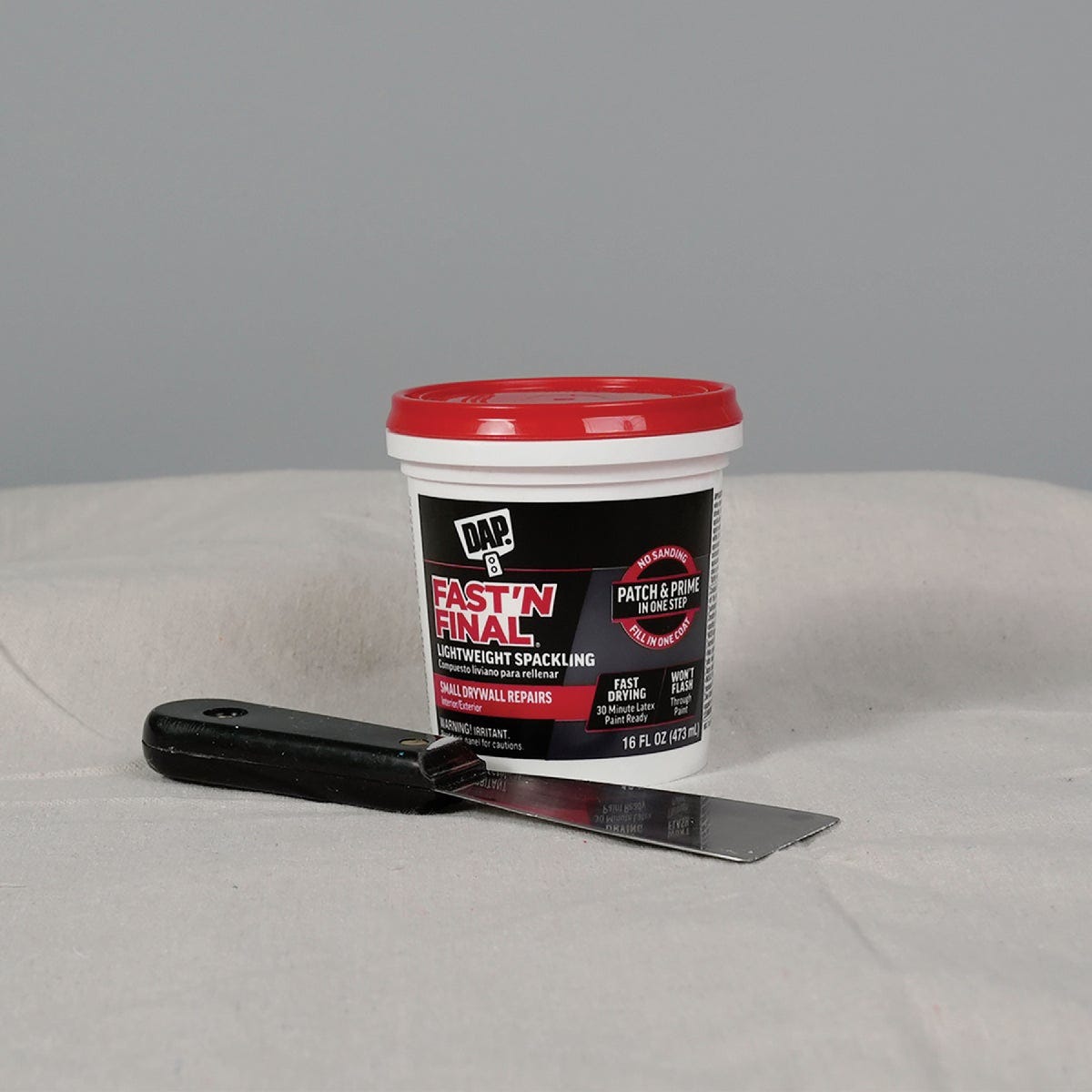 Dap Fast 'N Final 1 Pt. Lightweight Latex Patch & Prime Spackling - photo 2