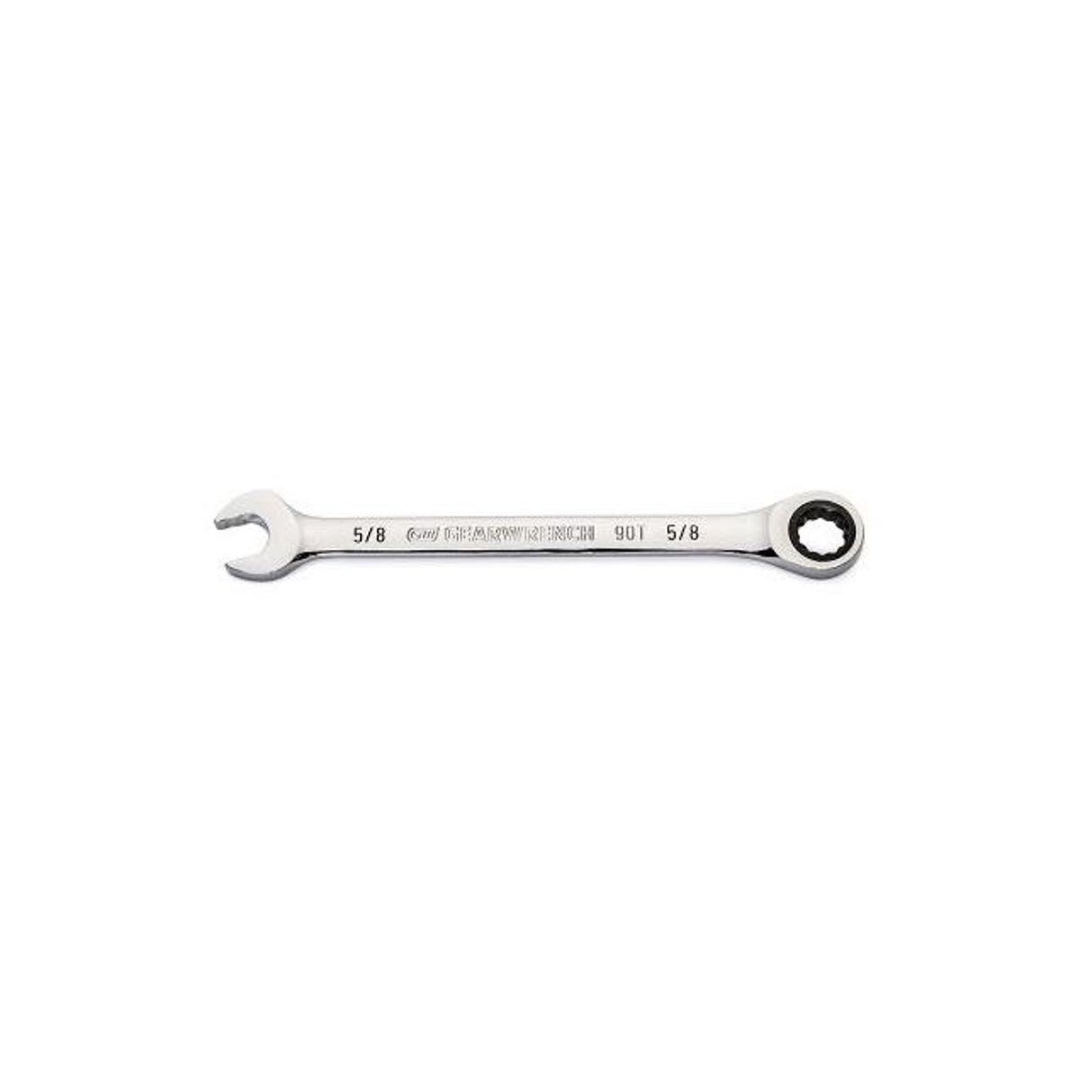 GearWrench Combination Ratcheting Wrench, 90-Tooth, 12-Point, 5/8 In. GearWrench Combination Ratcheting Wrench, 90-Tooth, 12-Point, 5/8 In.
