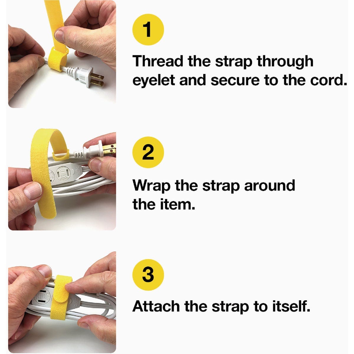 Wrap-It Storage 8 In. x 1/2 In. Multi-Color Self-Gripping Reusable Cable Ties (10-Pack) - photo 6 Wrap-It Storage 8 In. x 1/2 In. Multi-Color Self-Gripping Reusable Cable Ties (10-Pack) - photo 6