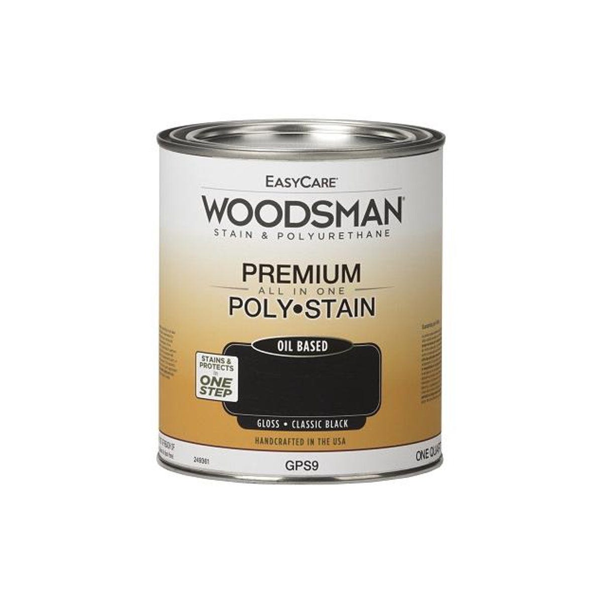 EasyCare Woodsman 1 Qt. Oil-Base Gloss Classic Black Stain & Polyurethane