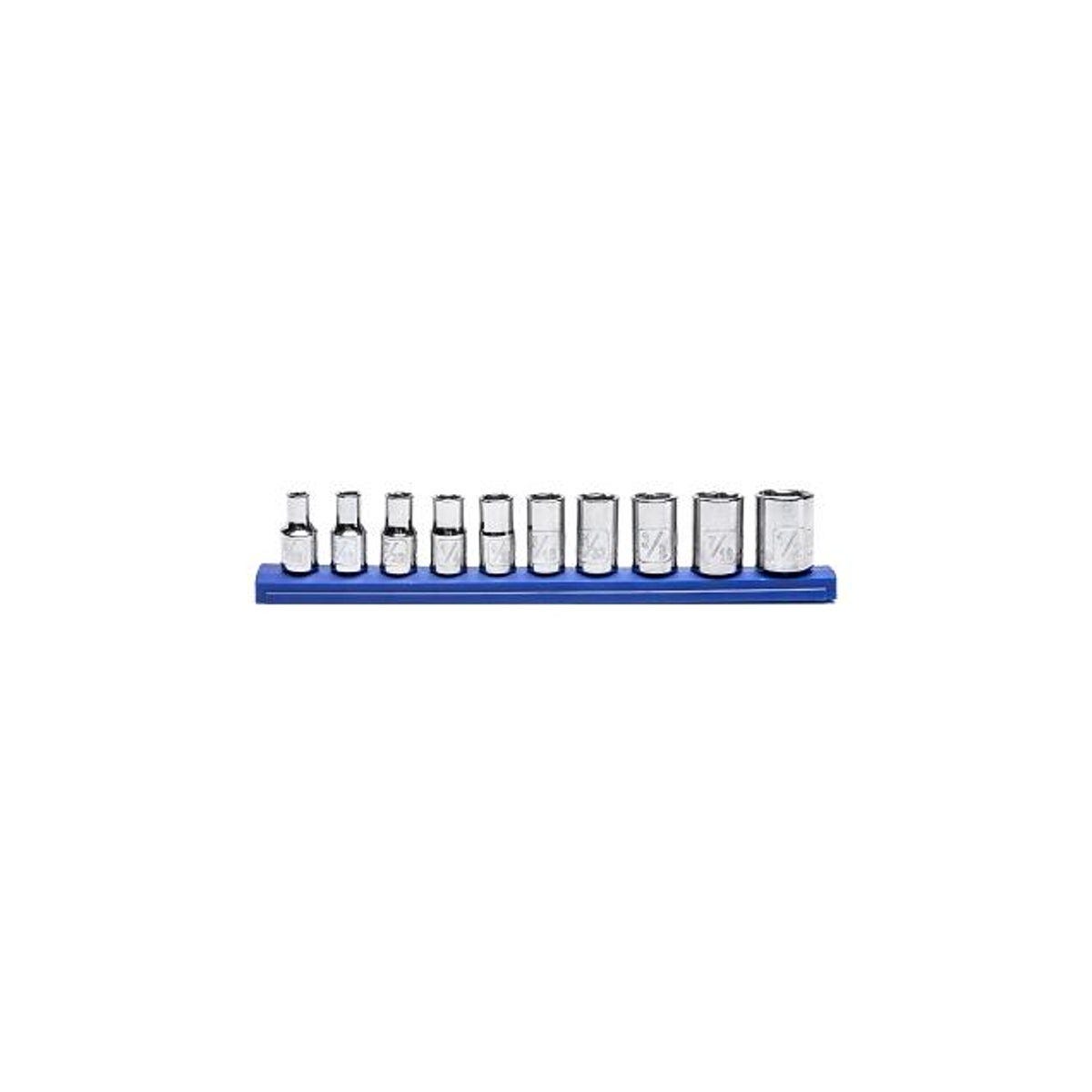 Master Mechanic 1/4 In. Drive SAE Socket Set (10-Piece)