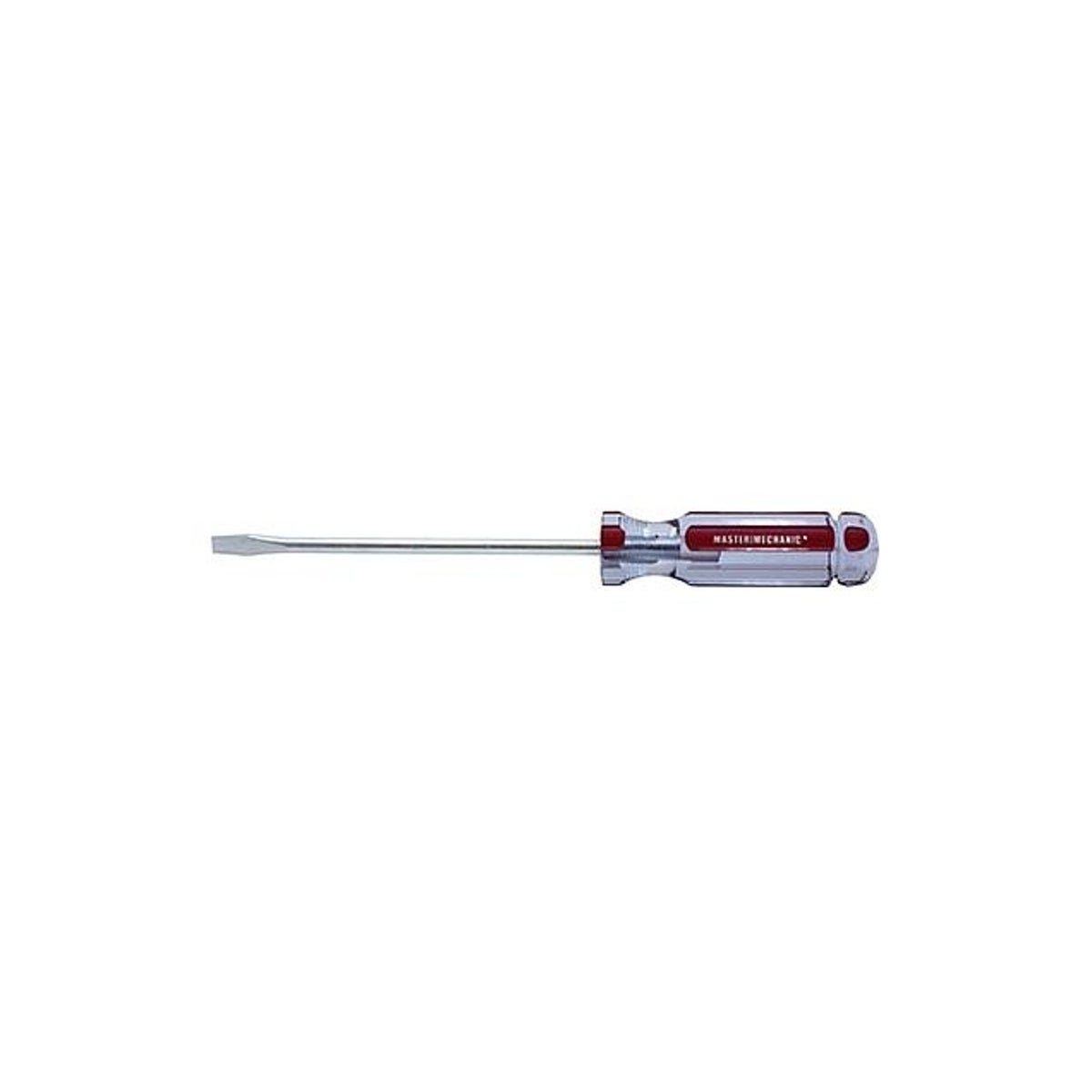 Master Mechanic 1/4 x 6 In. Round Slotted Cabinet Screwdriver Master Mechanic 1/4 x 6 In. Round Slotted Cabinet Screwdriver