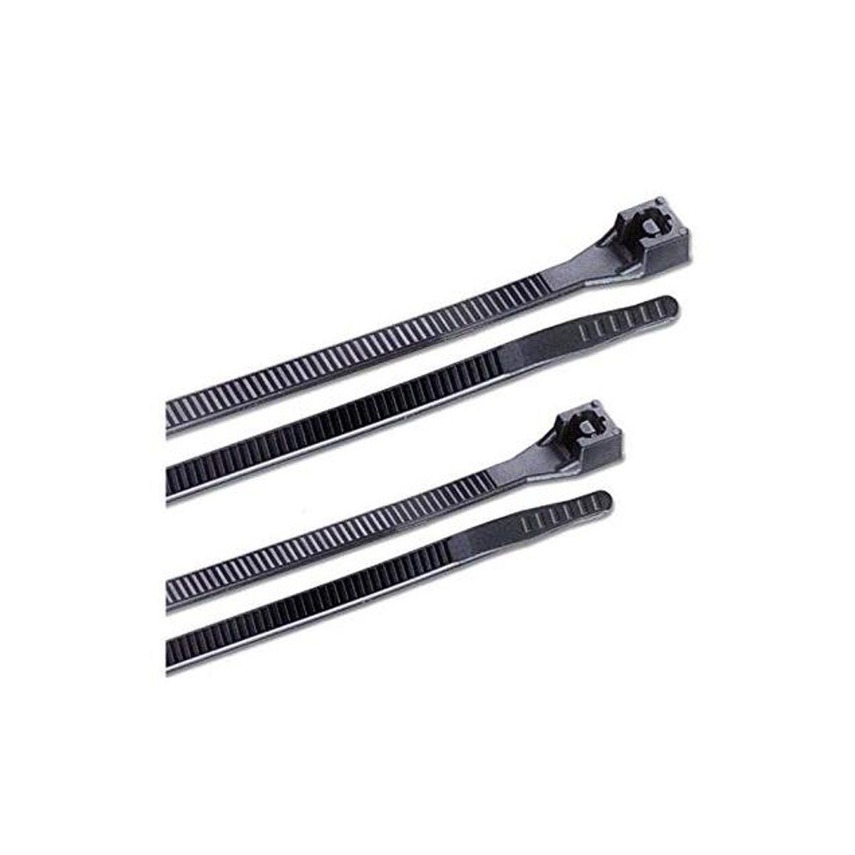 Gardner Bender 4 In. & 8 In.Black Cable Tie Tube (200-Pack)