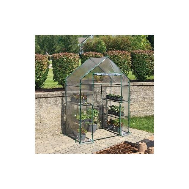 Miracle-Gro 56 In. x 29 In. x 76 In. Steel Frame Mini Greenhouse Miracle-Gro 56 In. x 29 In. x 76 In. Steel Frame Mini Greenhouse