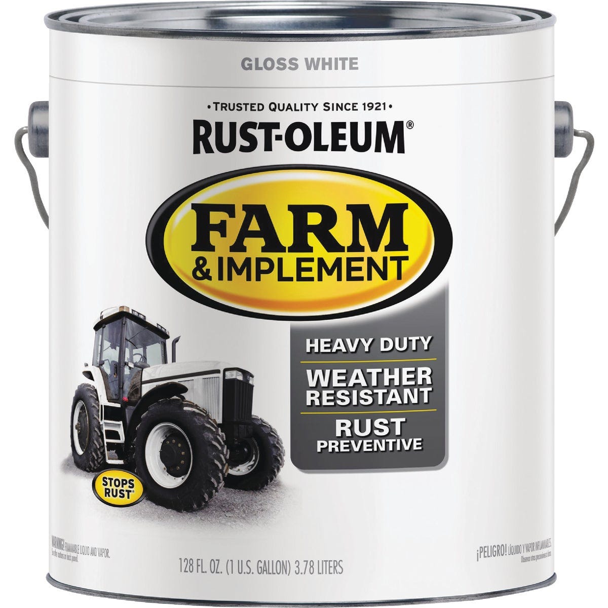 Rust-Oleum 1 Gallon White Gloss Farm & Implement Enamel - photo 2