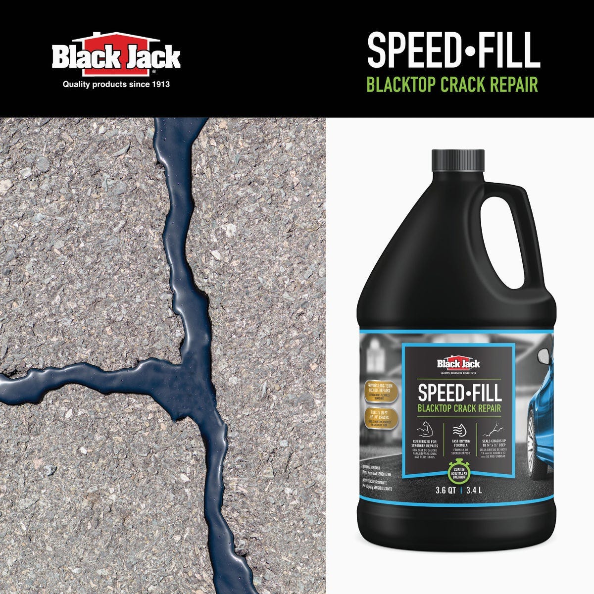 Black Jack Speed-Fill 1 Gal. Elastic Crack Filler - photo 7 Black Jack Speed-Fill 1 Gal. Elastic Crack Filler - photo 7