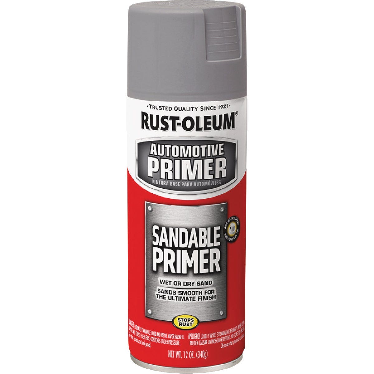 Rust-Oleum Automotive Sandable Primer Spray, 12 Oz., Gray Rust-Oleum Automotive Sandable Primer Spray, 12 Oz., Gray