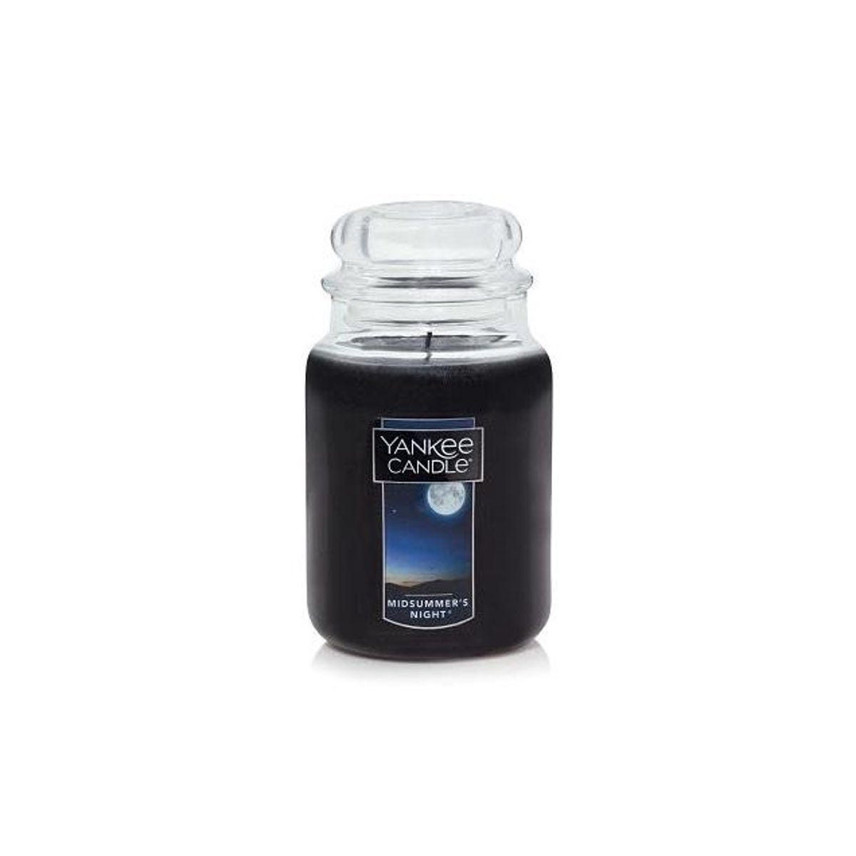 Yankee Candle 22 Oz. Dark Blue Single Wick Glass Jar Candle Yankee Candle 22 Oz. Dark Blue Single Wick Glass Jar Candle
