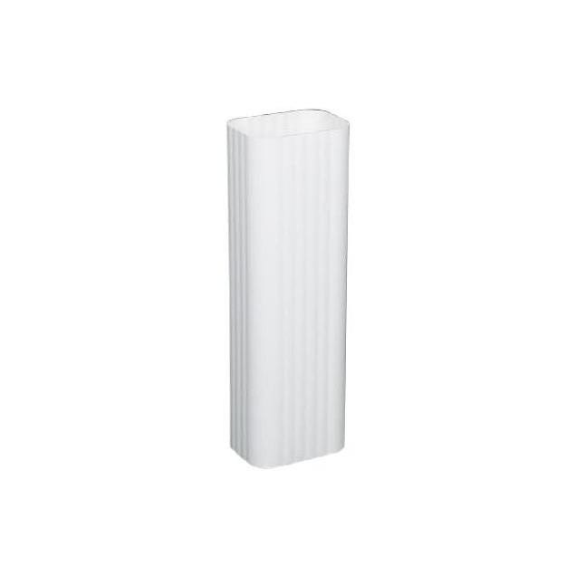 Amerimax 2 In. x 3 In. x 10 Ft. White Aluminum Gutter Downspout Amerimax 2 In. x 3 In. x 10 Ft. White Aluminum Gutter Downspout