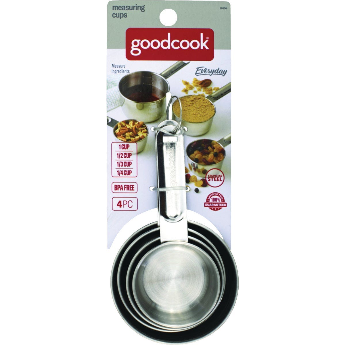 GoodCook Everyday Stainless Steel Measuring Cup Set (4-Piece) - photo 2