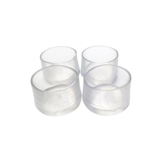 Shepherd 1 In. Clear Thermoplastic Elastomer Leg Tips (4-Pack)