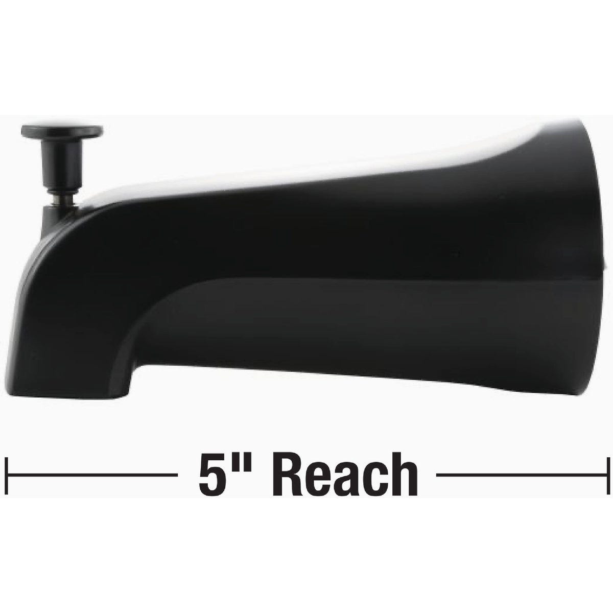 Danco Universal Matte Black Tub Spout with Diverter - photo 6 Danco Universal Matte Black Tub Spout with Diverter - photo 6