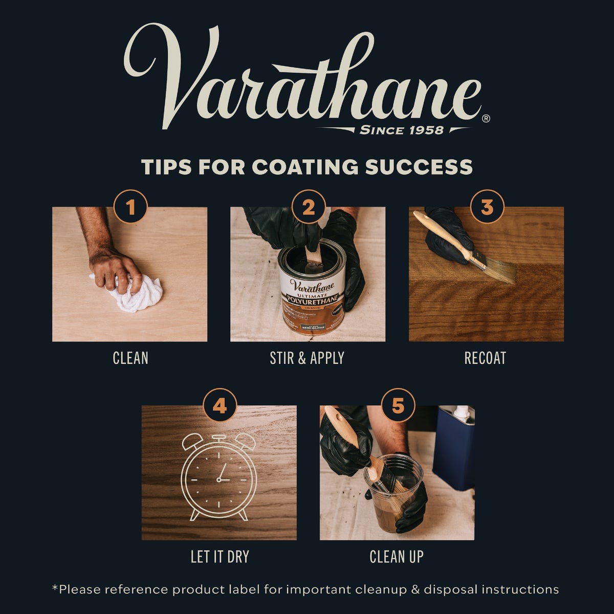 Varathane Semi-Gloss Interior Polyurethane, 1 Qt. - photo 6