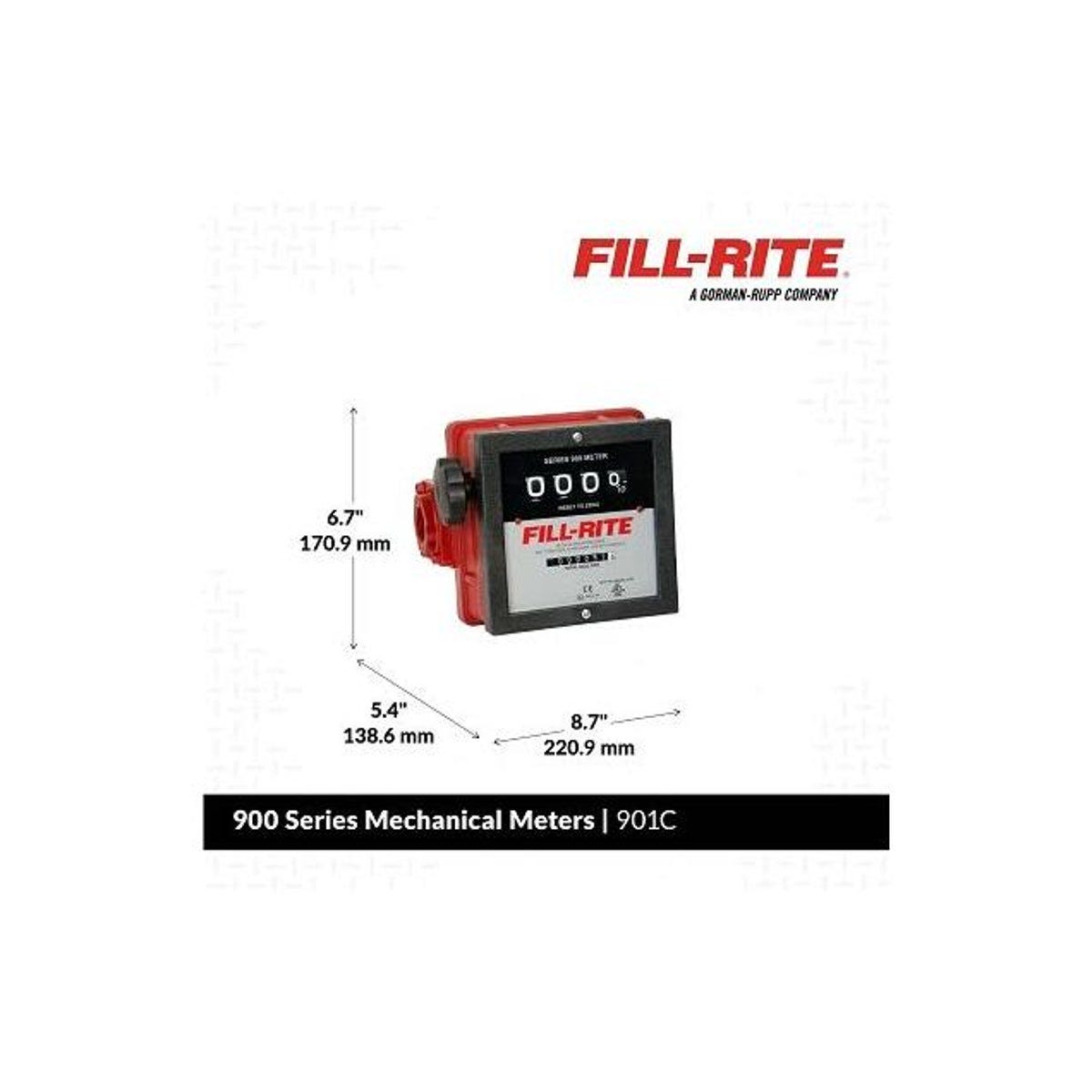 Fill-Rite 4-Digit Mechanical Fuel Transfer Meter - photo 3