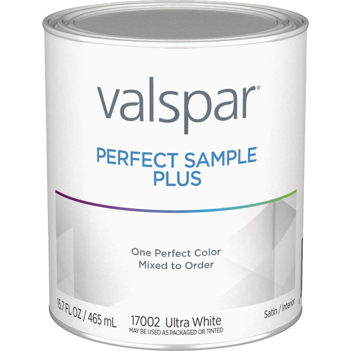 Valspar Perfect Sample Plus Latex Satin Interior Paint Sample, Ultra White