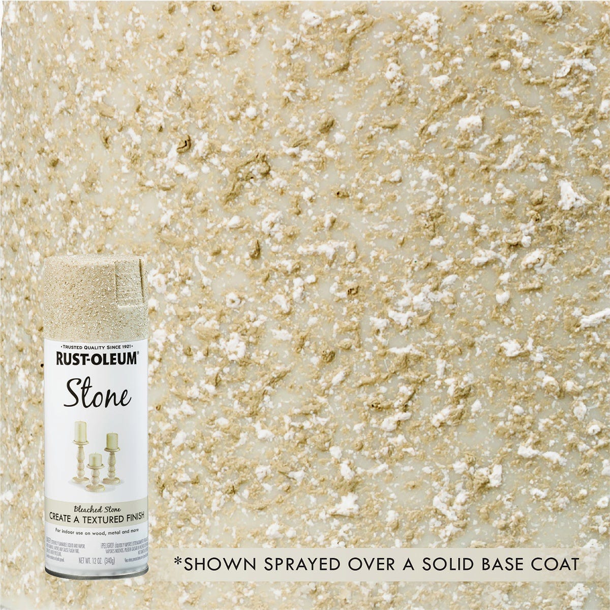 Rust-Oleum 12 Oz. Stone Spray Paint, Bleached Stone Rust-Oleum 12 Oz. Stone Spray Paint, Bleached Stone