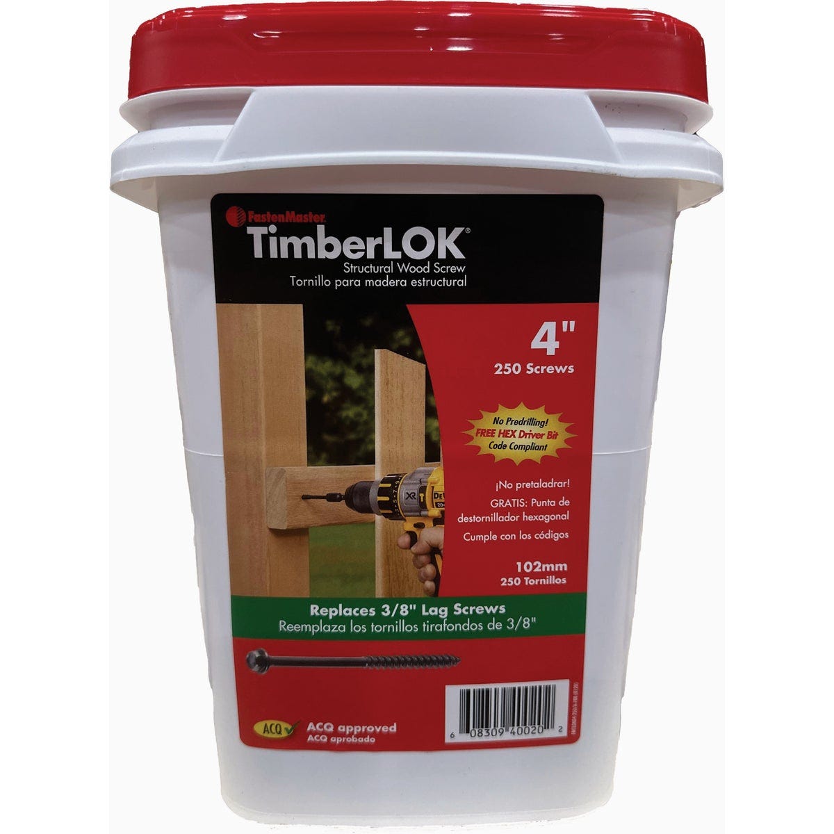 FastenMaster 4 In. Timberlok Wood Screws (250-Pack)