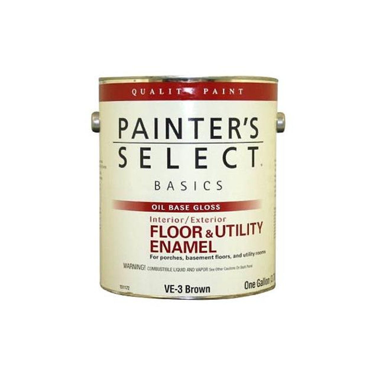 Painter's Select 1 Gal. Oil Base Floor & Utility Enamel, Black Painter's Select 1 Gal. Oil Base Floor & Utility Enamel, Black