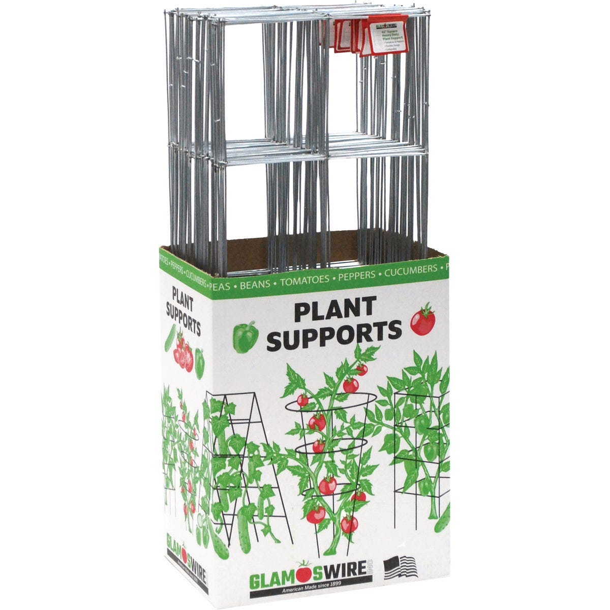 Glamos 42 In. Heavy-Duty Square Galvanized Plant Support - photo 2