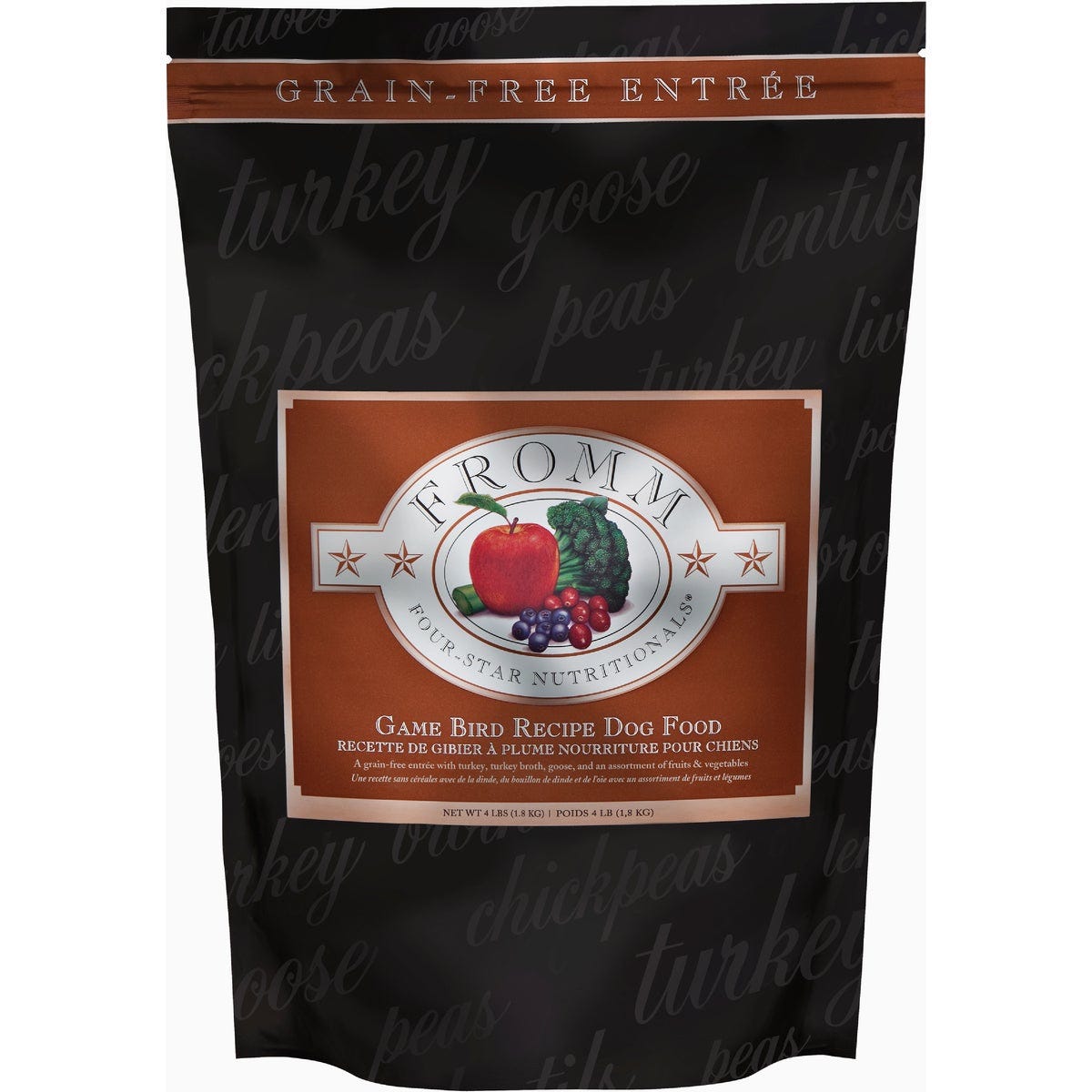 Fromm Four-Star Nutritionals Game Bird Recipe Dry Dog Food, 4 Lb. - photo 2