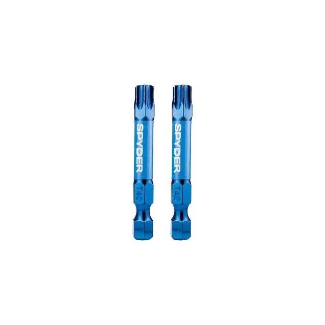Spyder 2 In. T40 Torx Impact Screwdriver Bit (2-Pack)
