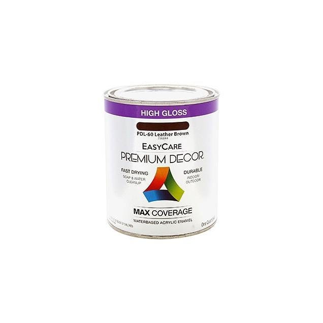 EasyCare Premium Decor 1 Qt. Leather Brown Gloss Enamel Paint