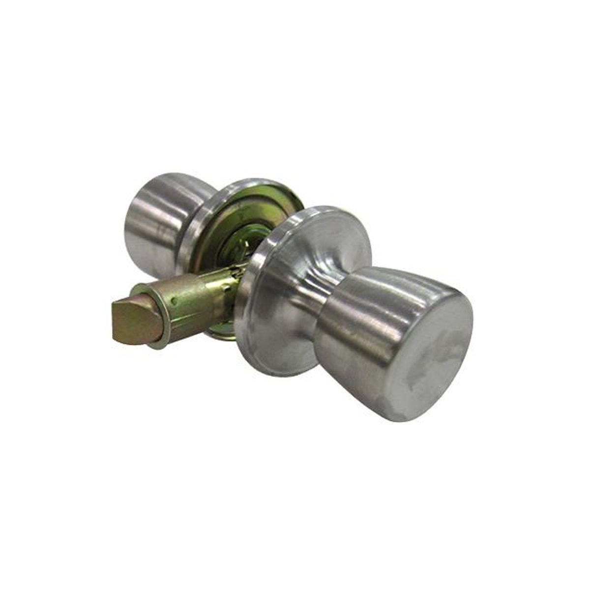 TruGuard Stainless Steel Tulip-Style Knob Passage Mobile Home Lockset
