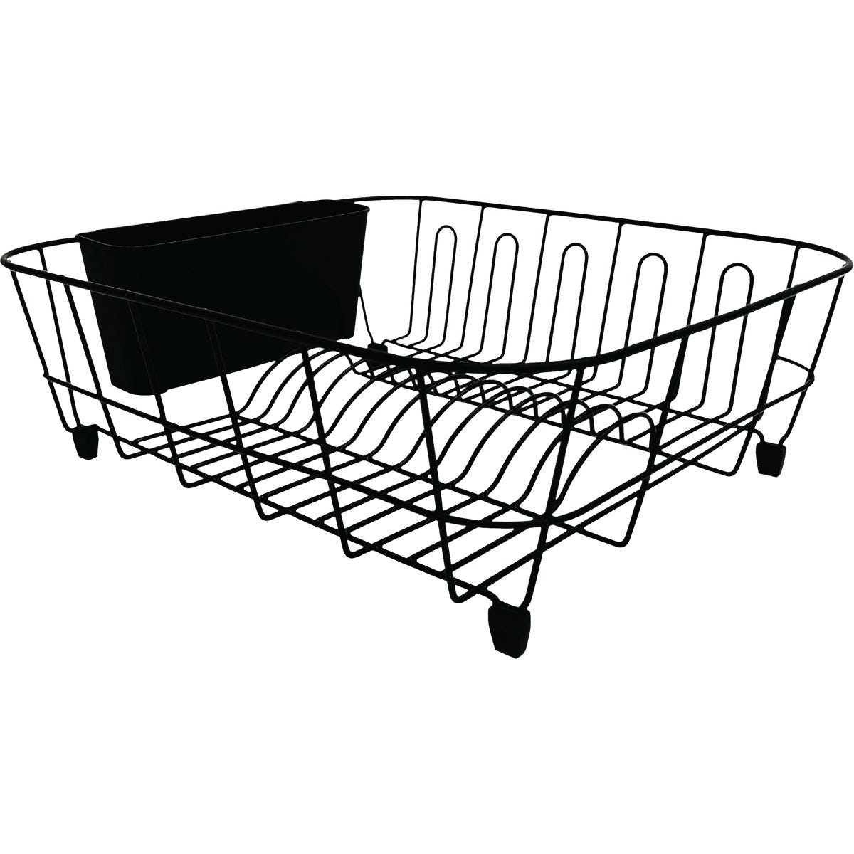 Grayline 14 In. W x 17-1/2 In. L Black Wire Sink Dish Drainer Grayline 14 In. W x 17-1/2 In. L Black Wire Sink Dish Drainer