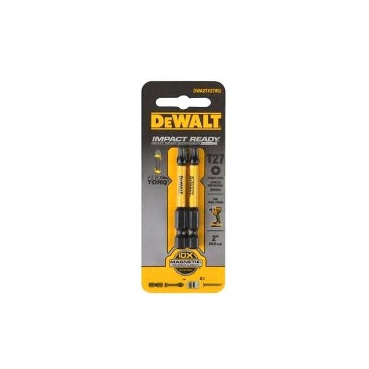 DeWalt 2-1/4 In. T27 Torx Impact Screwdriver Bit (2-Pack) DeWalt 2-1/4 In. T27 Torx Impact Screwdriver Bit (2-Pack)