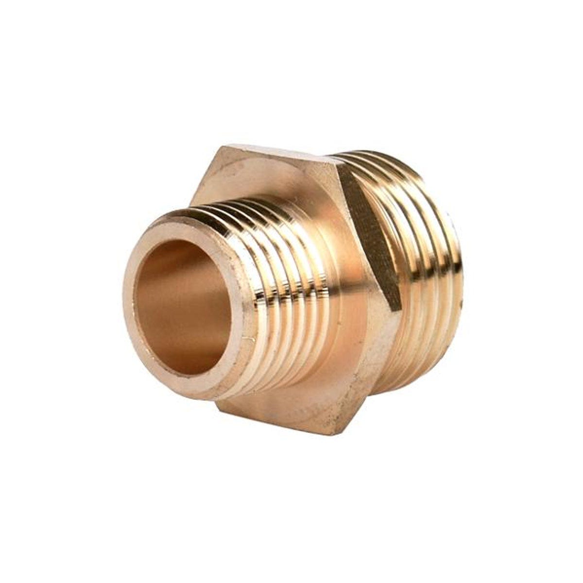 Green Thumb 3/4 In. NH x 1/2 In. NPT Male Hose Brass Connector