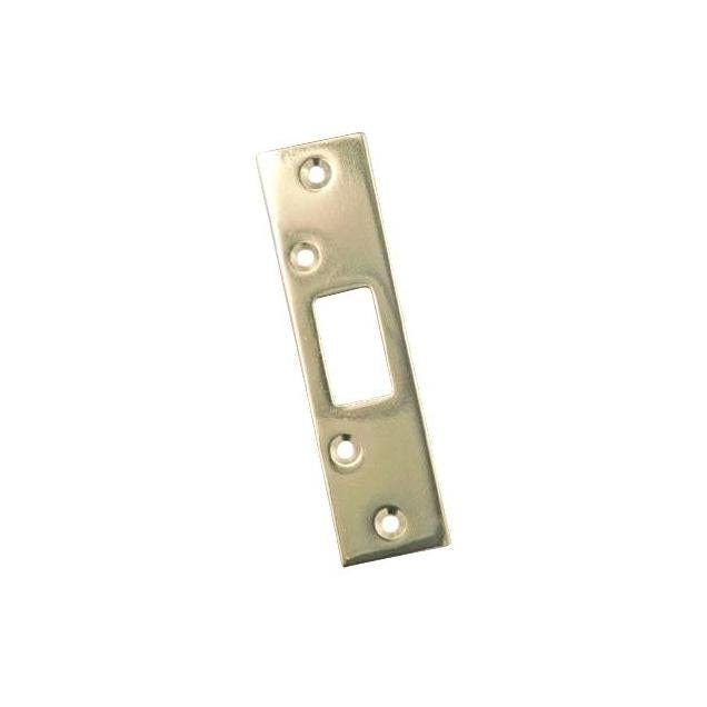 Belwith 1-1/4 In. x 6 In. Brass Plated Steel Security Strike Belwith 1-1/4 In. x 6 In. Brass Plated Steel Security Strike