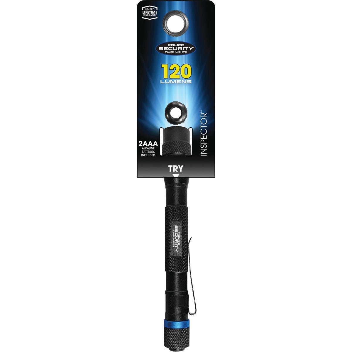 Police Security INSPECTOR 120 Lm. 2AAA Aluminum LED Penlight
