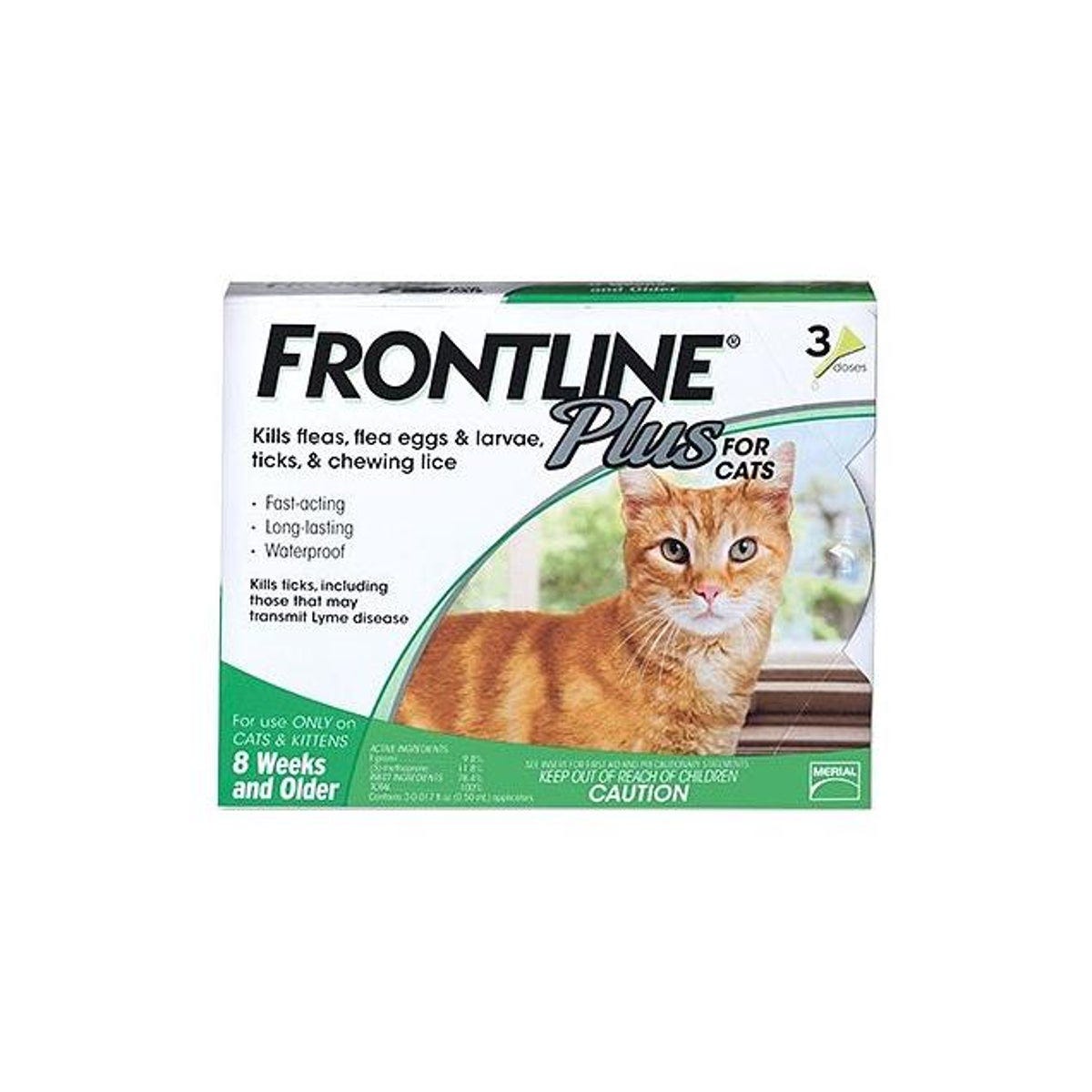 Frontline Plus Flea & Tick Killer For Cats & Kittens (3-Pack)